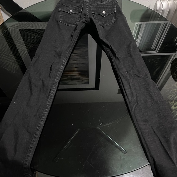 Black True Religion jeans with Swarovski Crystals - Picture 2 of 8